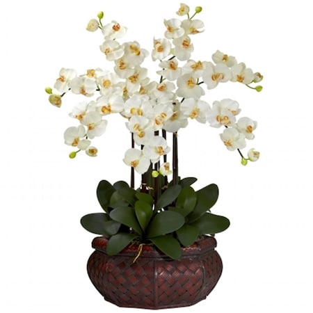 Nearly Natural Large Phalaenopsis Silk Flower Arrangement 1201-CR